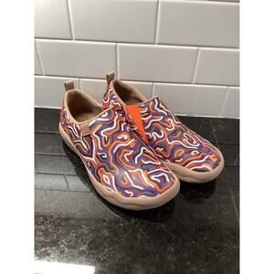 Uin Women's Slip on Casual Comfort Loafers Walking Shoes Multicolor Size 9